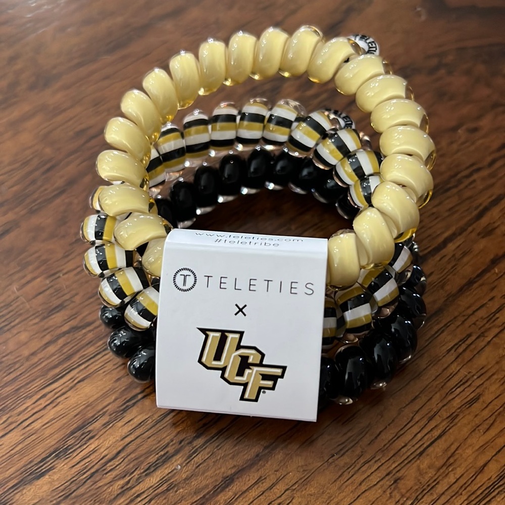 COPY - COPY - 3 pack of hair ties by Teleties representing UCF!!